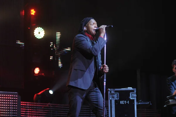 Christian Bands Newsboys Building 429 Perform First Baptist Church Oviedo — Stock fotografie