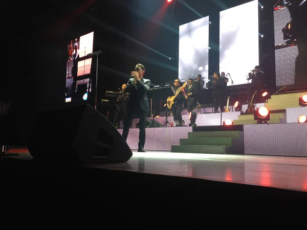 Latin Sänger Marc Anthony Tritt Oktober 2014 Amway Center Orlando — Stockfoto