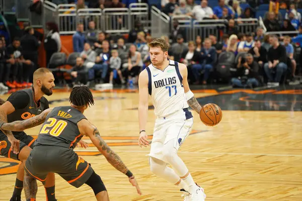 Orlando Magic Empfangen Freitag Den Februar 2020 Die Dallas Mavericks — Stockfoto