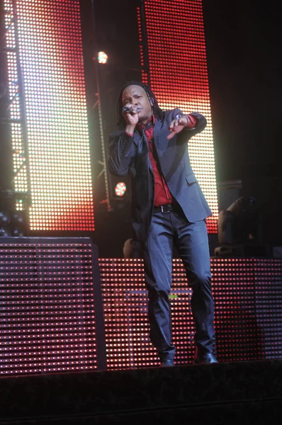 Christian Bands Newsboys Building 429 Perform First Baptist Church Oviedo — 图库照片