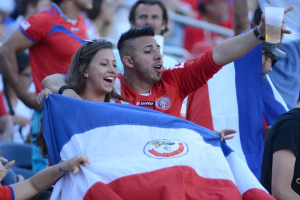 Коста Рика Встретится Парагваем Время Copa America Centenario Стадионе World — стоковое фото