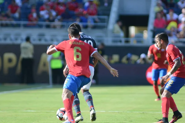 Costa Rica Affronta Paraguay Durante Centenario Della Copa America Camping — Foto Stock