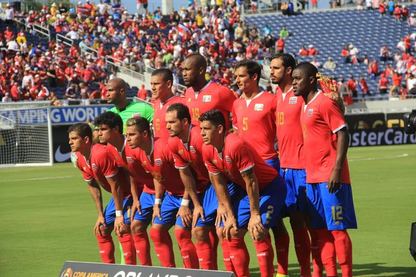 Коста Рика Встретится Парагваем Время Copa America Centenario Стадионе World — стоковое фото