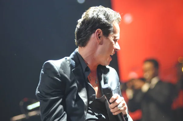 Latin Sänger Marc Anthony Tritt Oktober 2014 Amway Center Orlando — Stockfoto