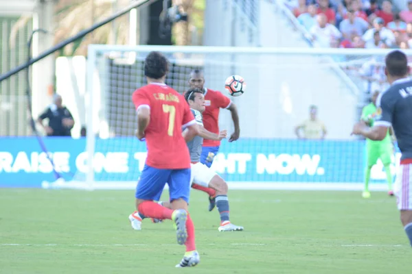 Коста Рика Встретится Парагваем Время Copa America Centenario Стадионе World — стоковое фото