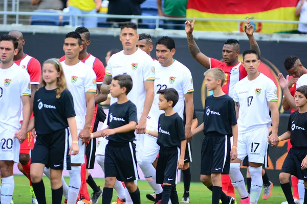 Boliwia Twarz Panama Podczas Copa American Centenario Orlando Floryda Camping — Zdjęcie stockowe