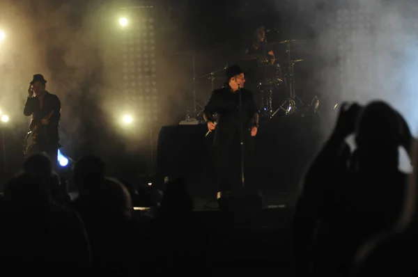 Christian Rock Bands Audio Adrenaline Och Kutless Uppträder Osceola Performing — Stockfoto