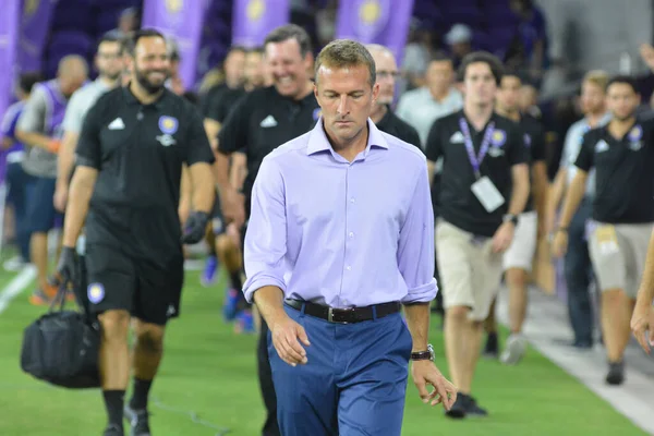 Orlando City Hostí Revoluci Nové Anglii Orlando City Stadium Orlando — Stock fotografie