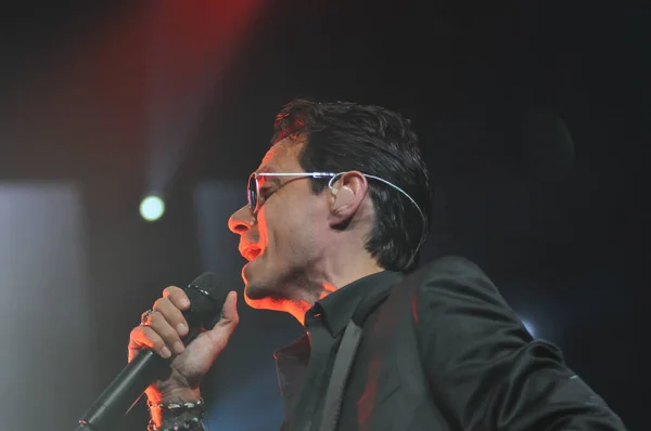 Cantor Latino Marc Anthony Realiza Amway Center Orlando Florida Outubro — Fotografia de Stock