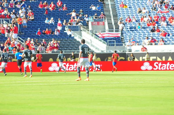 Costa Rica Affronta Paraguay Durante Centenario Della Copa America Camping — Foto Stock