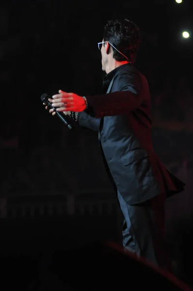 Latin Sänger Marc Anthony Tritt Oktober 2014 Amway Center Orlando — Stockfoto