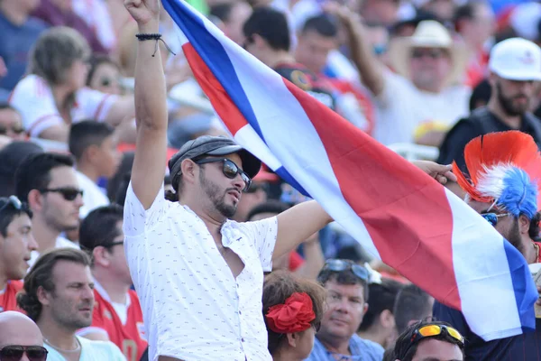 Costa Rica Enfrenta Paraguai Durante Centenário Copa América Estádio Mundial — Fotografia de Stock