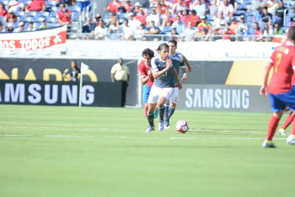 Kostaryka Twarz Paragwaj Podczas Copa America Centenario Camping World Stadium — Zdjęcie stockowe