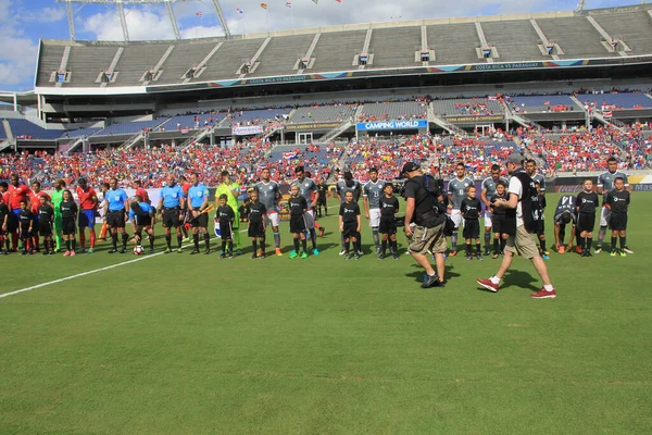 Costa Rica Enfrenta Paraguay Durante Copa América Centenario Camping World — Foto de Stock