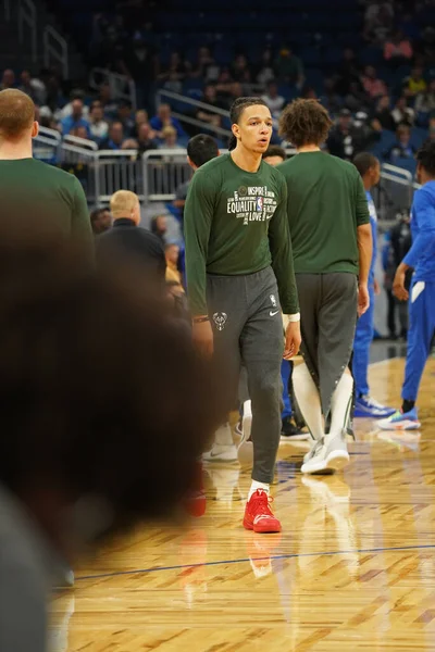 Orlando Magic Gastheer Van Milwaukee Bucks Amway Orlando Florida Zaterdag — Stockfoto