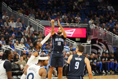 Orlando Magic, 21 Şubat 2020 Cuma günü Orlando Florida 'daki Amway Center' da Dallas Mavericks 'e ev sahipliği yapıyor.
