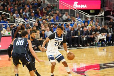 Orlando Magic, 21 Şubat 2020 Cuma günü Orlando Florida 'daki Amway Center' da Dallas Mavericks 'e ev sahipliği yapıyor..