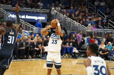 Orlando Magic, 21 Şubat 2020 Cuma günü Orlando Florida 'daki Amway Center' da Dallas Mavericks 'e ev sahipliği yapıyor..