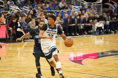 Orlando Magic, 21 Şubat 2020 Cuma günü Orlando Florida 'daki Amway Center' da Dallas Mavericks 'e ev sahipliği yapıyor..