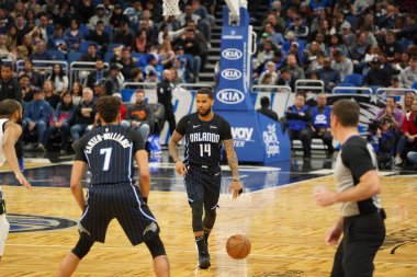 Orlando Magic, 21 Şubat 2020 Cuma günü Orlando Florida 'daki Amway Center' da Dallas Mavericks 'e ev sahipliği yapıyor.