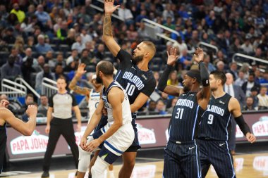 Orlando Magic, 21 Şubat 2020 Cuma günü Orlando Florida 'daki Amway Center' da Dallas Mavericks 'e ev sahipliği yapıyor.