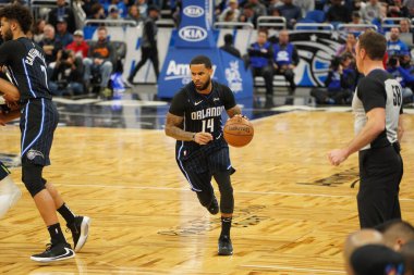 Orlando Magic, 21 Şubat 2020 Cuma günü Orlando Florida 'daki Amway Center' da Dallas Mavericks 'e ev sahipliği yapıyor.