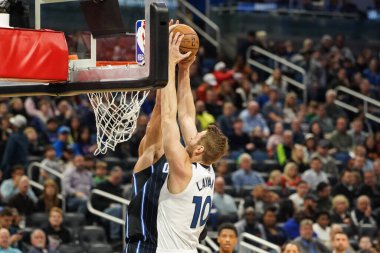 Orlando Magic, 21 Şubat 2020 Cuma günü Orlando Florida 'daki Amway Center' da Dallas Mavericks 'e ev sahipliği yapıyor..