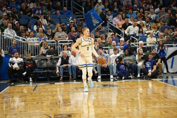 Orlando Magic Gospodarzem Milwaukee Bucks Amway Florydzie Sobotę Lutego 2020 — Zdjęcie stockowe