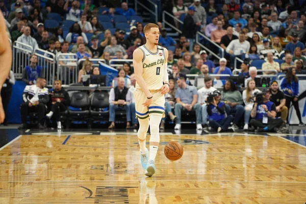 Orlando Magic Värd Milwaukee Bucks Amway Orlando Florida Lördag Februari — Stockfoto