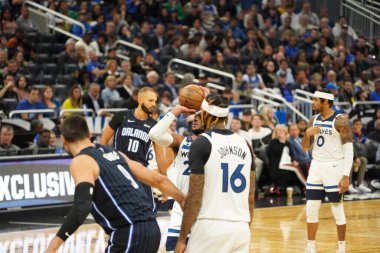 Orlando Magic, 21 Şubat 2020 Cuma günü Orlando Florida 'daki Amway Center' da Dallas Mavericks 'e ev sahipliği yapıyor.