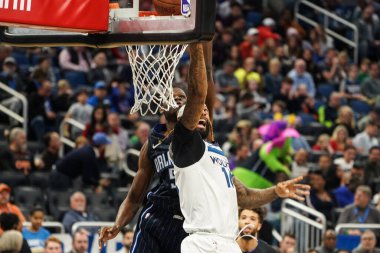 Orlando Magic, 21 Şubat 2020 Cuma günü Orlando Florida 'daki Amway Center' da Dallas Mavericks 'e ev sahipliği yapıyor..