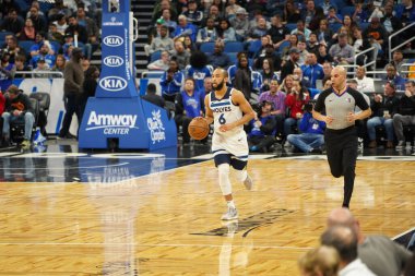 Orlando Magic, 21 Şubat 2020 Cuma günü Orlando Florida 'daki Amway Center' da Dallas Mavericks 'e ev sahipliği yapıyor..