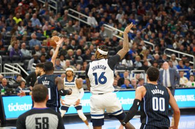 Orlando Magic, 21 Şubat 2020 Cuma günü Orlando Florida 'daki Amway Center' da Dallas Mavericks 'e ev sahipliği yapıyor..