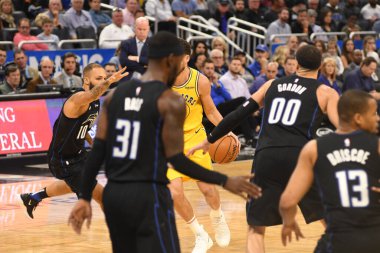Orlando Magic, 28 Şubat 2019 Perşembe günü Orlando Florida 'daki Amway Center' da Golden State Warriors 'a ev sahipliği yaptı.. 
