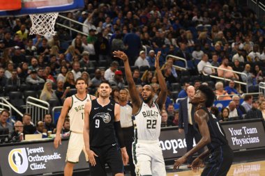 Orlando Magic, 19 Ocak 2019 Cumartesi günü Orlando Florida 'daki Amway Arena' da Milwaukee Doları 'na ev sahipliği yapıyor..