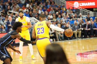 Orlando Magic 11 Aralık 2019 Çarşamba günü Orlando Forida 'daki Amway Center' da Los Angeles Lakers 'a ev sahipliği yaptı. Fotoğraf: Marty Jean-Louis