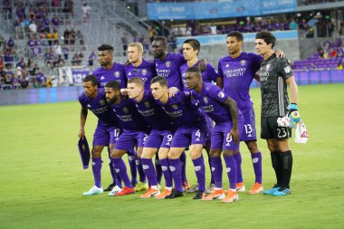 Orlando City 21 Temmuz 2019 tarihinde Florida, Orlando 'da Exploria Stadyumu' nda New York Red Bulls 'a ev sahipliği yaptı..