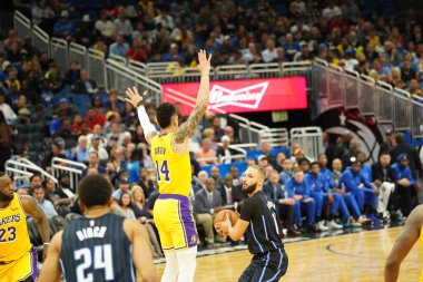Orlando Magic 11 Aralık 2019 Çarşamba günü Orlando Forida 'daki Amway Center' da Los Angeles Lakers 'a ev sahipliği yaptı..  