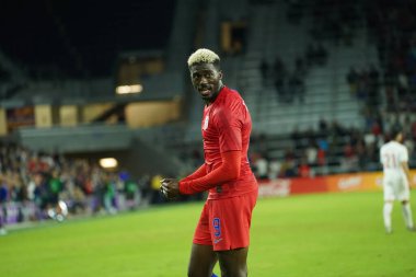 Amerikan Futbol Takımı 15 Kasım 2019 Cuma günü Orlando Florida 'daki Exploria Stadyumu' nda oynanan Concacaf Uluslar Ligi karşılaşmasında Kanada 'ya ev sahipliği yapmaktadır.