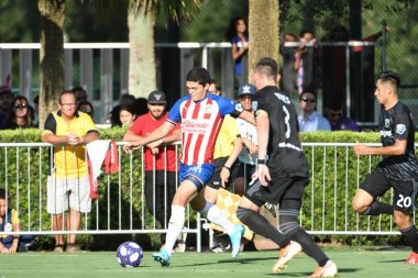 30 Temmuz 2019 'da Orlando Florida' daki Disney 'in Vahşi Spor Dünyası' nda düzenlenen MLS Allstar Haftası sırasında MLS Homegrown oyunu.