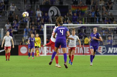 Orland Pride, 25 Ağustos 2018 'de Orlando Florida' daki Exploria Stadyumu 'nda Chicago Red Stars' a ev sahipliği yapıyor..  