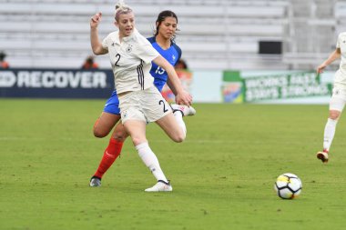 Fransa, 7 Mart 2018 tarihinde Orlando 'daki Orlando City Stadyumu' nda oynanan SheBelives Kupası 'nda Almanya ile karşı karşıya geldi.. 