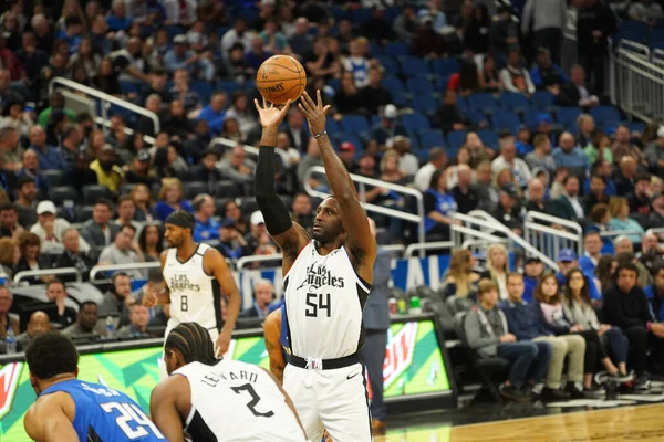 Orlando Magic Φιλοξενεί Clippers Στο Amway Center Στο Ορλάντο Φλόριντα — Φωτογραφία Αρχείου