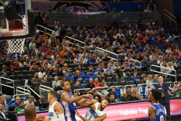 Orlando Magic Hospeda Philadelphia 76Ers Amway Center Orlando Flórida Domingo — Fotografia de Stock