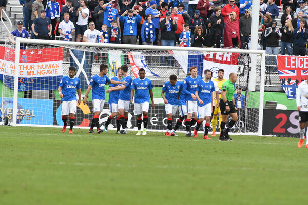 Рейнджерс против Коринтианс во время Кубка Флориды на стадионе Спектр 13 января 2018 года в Орландо Флорида.