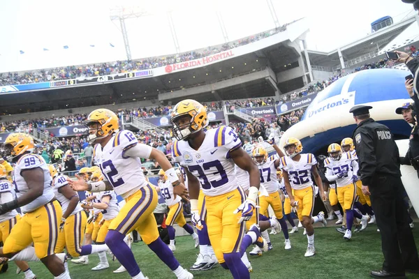 Notre Dame Enfrentará Lsu Durante Citrus Bowl Camping World Stadium —  Fotos de Stock