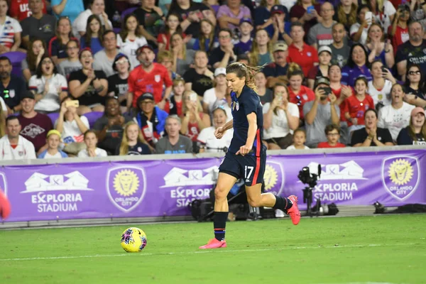 2018 Usa England Match 2020 Shebelieves Cup Exploria Stadium Orlando — 스톡 사진