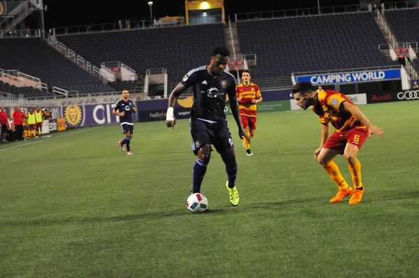 Orlando City SC, 29 Haziran 2016 'da Orlando Florida' daki Kamp Dünyası Stadyumu 'nda Fort Lauderdale Strikers' a ev sahipliği yaptı..