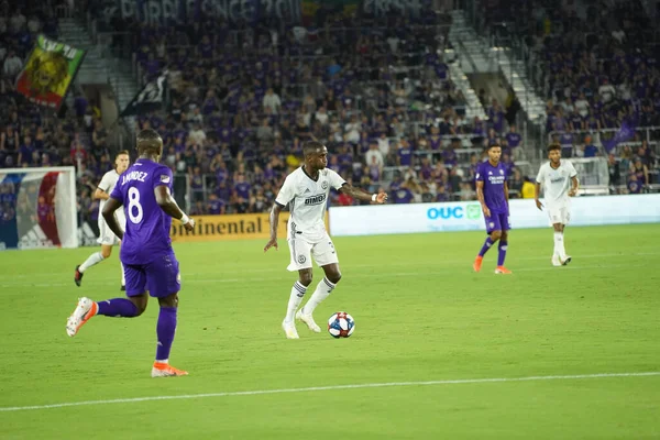 Orlando City, 3 Temmuz 2019 Çarşamba günü Orlando Florida 'daki Exploria Stadyumu' nda Philadelphia Union 'a ev sahipliği yaptı.. 
