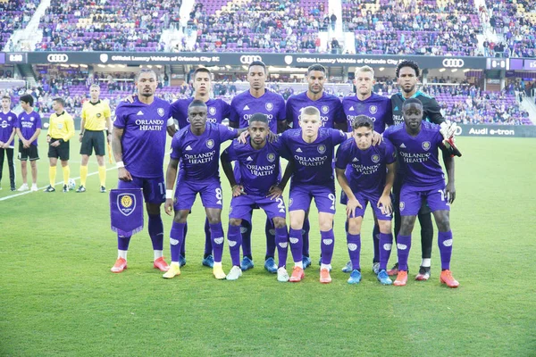 Orlando City Hospeda Real Salt Lake Estádio Exploria Orlando Florida — Fotografia de Stock